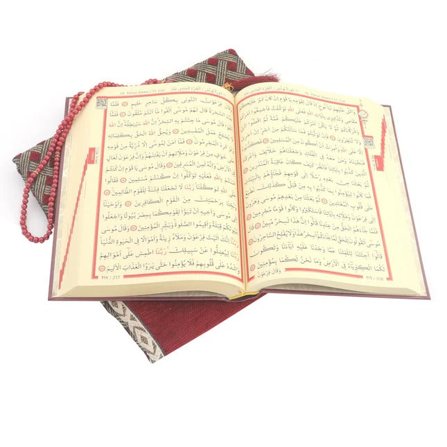 Hediyelik Kuran-ı Kerim Seccade Tesbih Seti