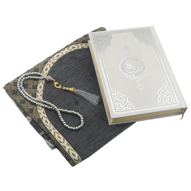 Hediyelik Kuran-ı Kerim Seccade Tesbih Seti