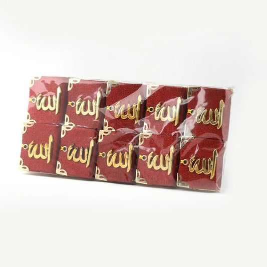 Çift Sayfalı Lüx Simli Tam Kuran-ı Kerim Mini Oto Süsü - (10 Adet)