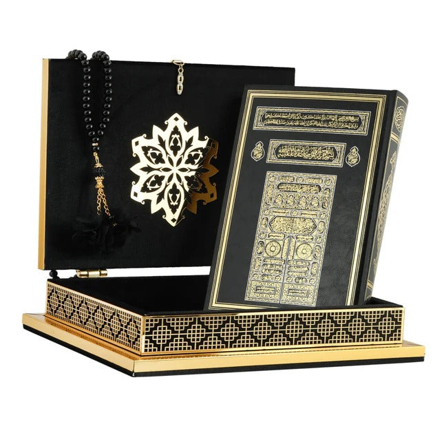 Kadife Kuran-ı Kerim Tesbih Kutusu